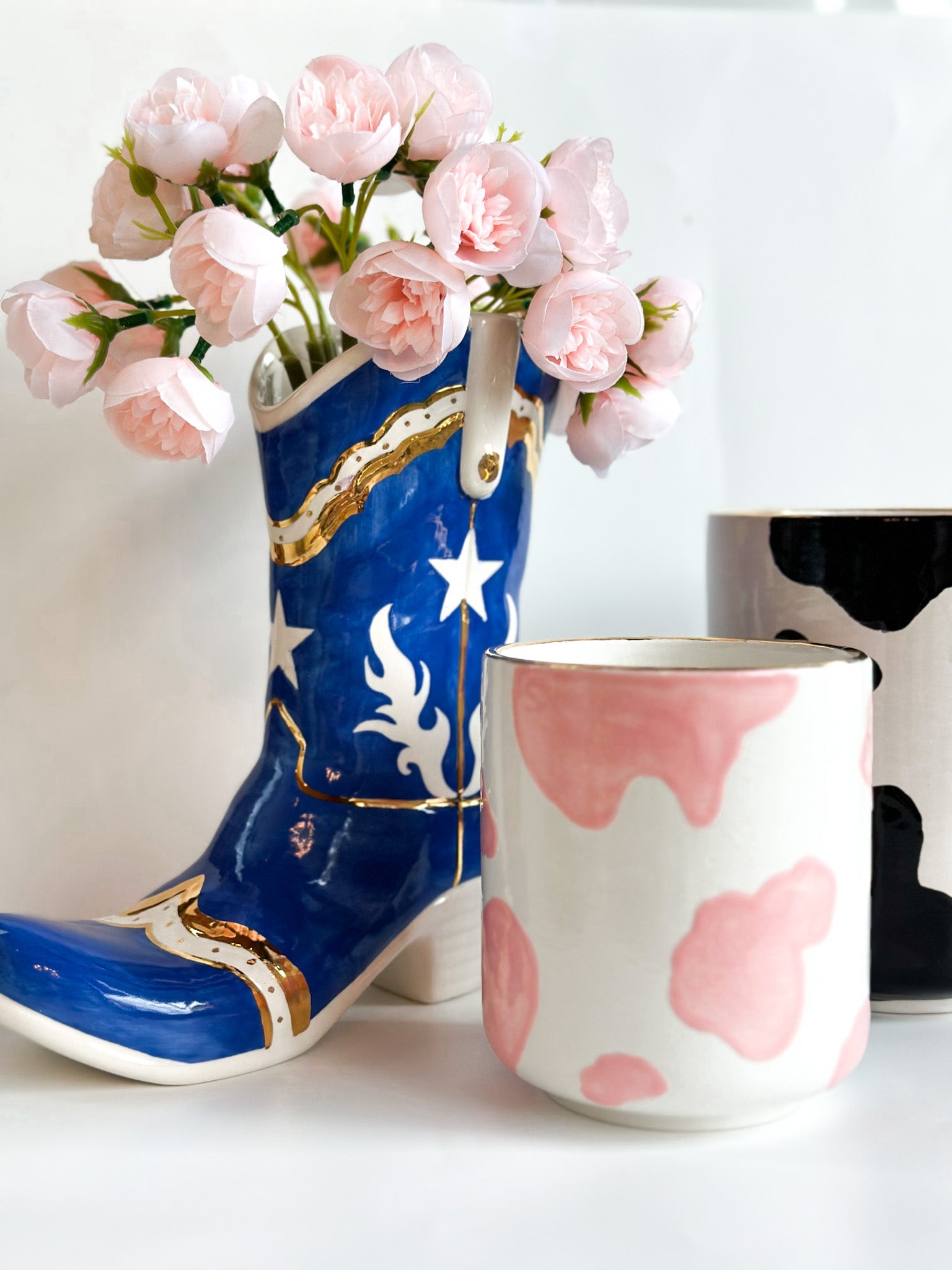 Cow Print Vase-18