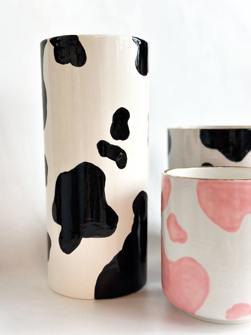 Cow Print Vase-zoom-