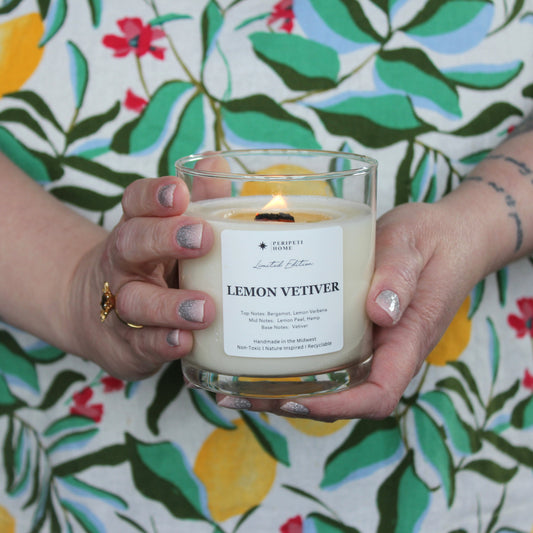 Lemon Vetiver Candle, Wax Melt, Diffuser & Room Spray