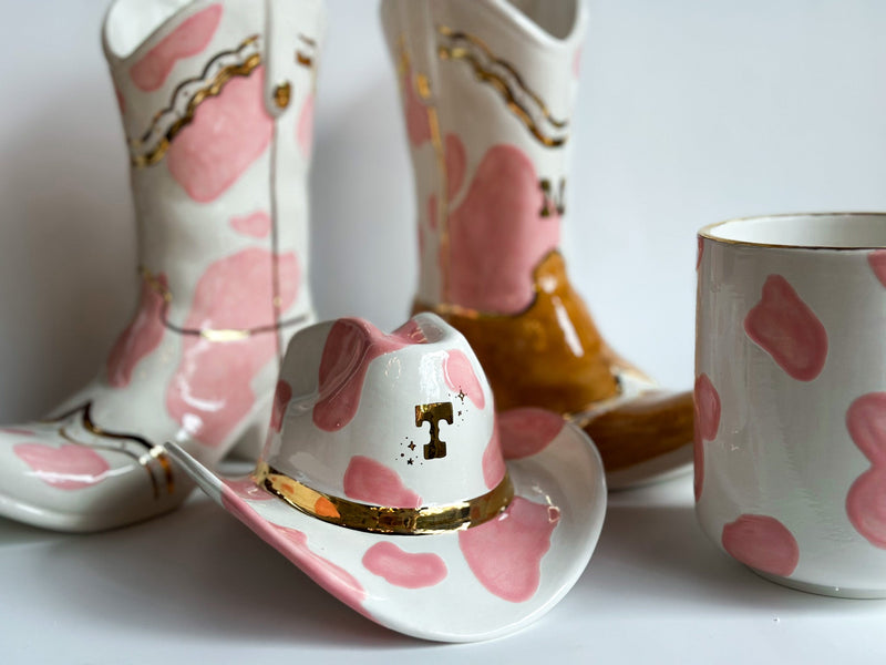 Cow Print Vase-zoom-