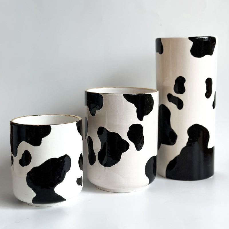 Cow Print Vase-zoom-