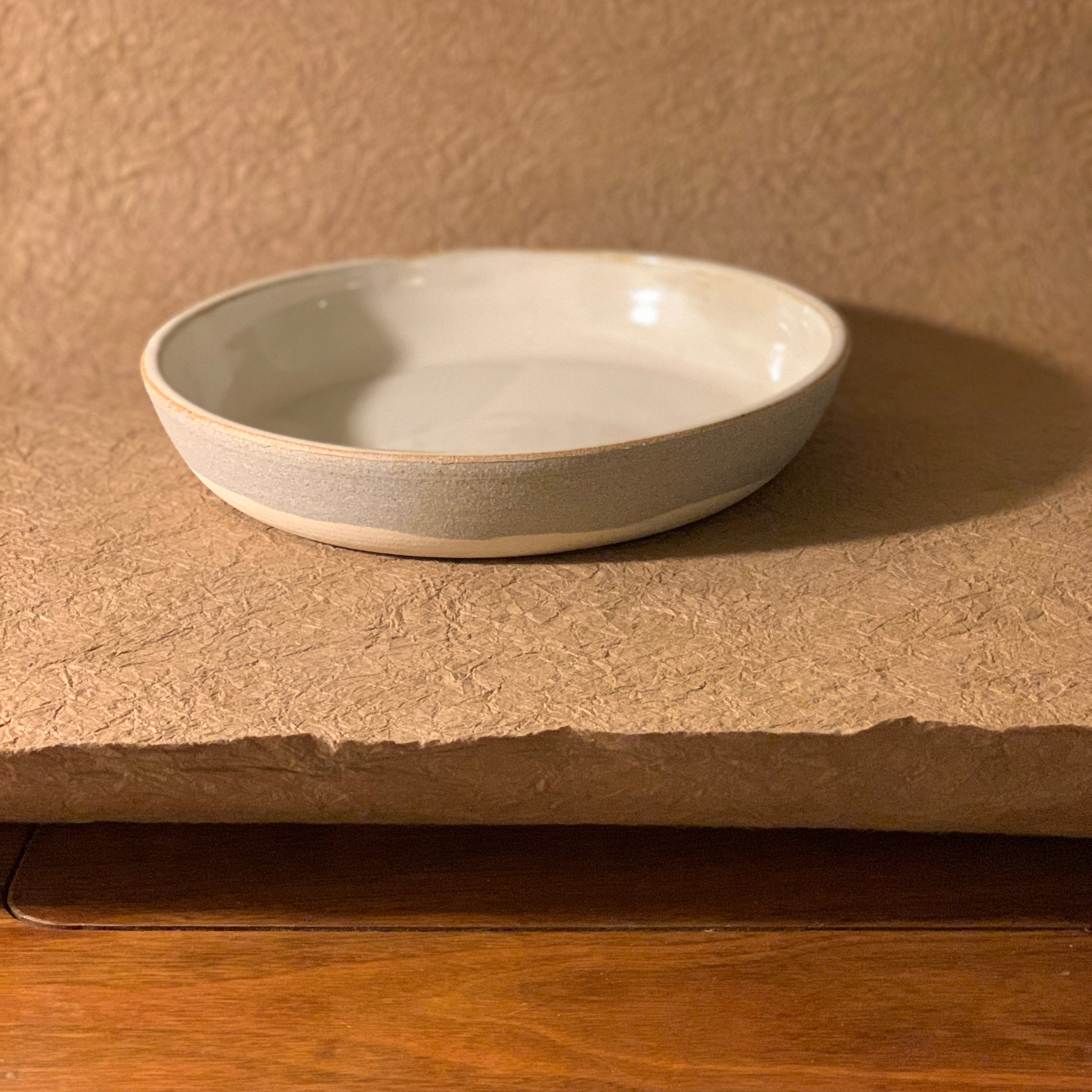 Handmade Marbled Ceramic Coupe Bowl | 9" Stoneware Salad & Pasta Bowl
