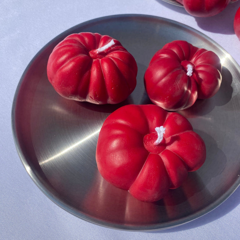 Mini Tomato Candle - Red-zoom-