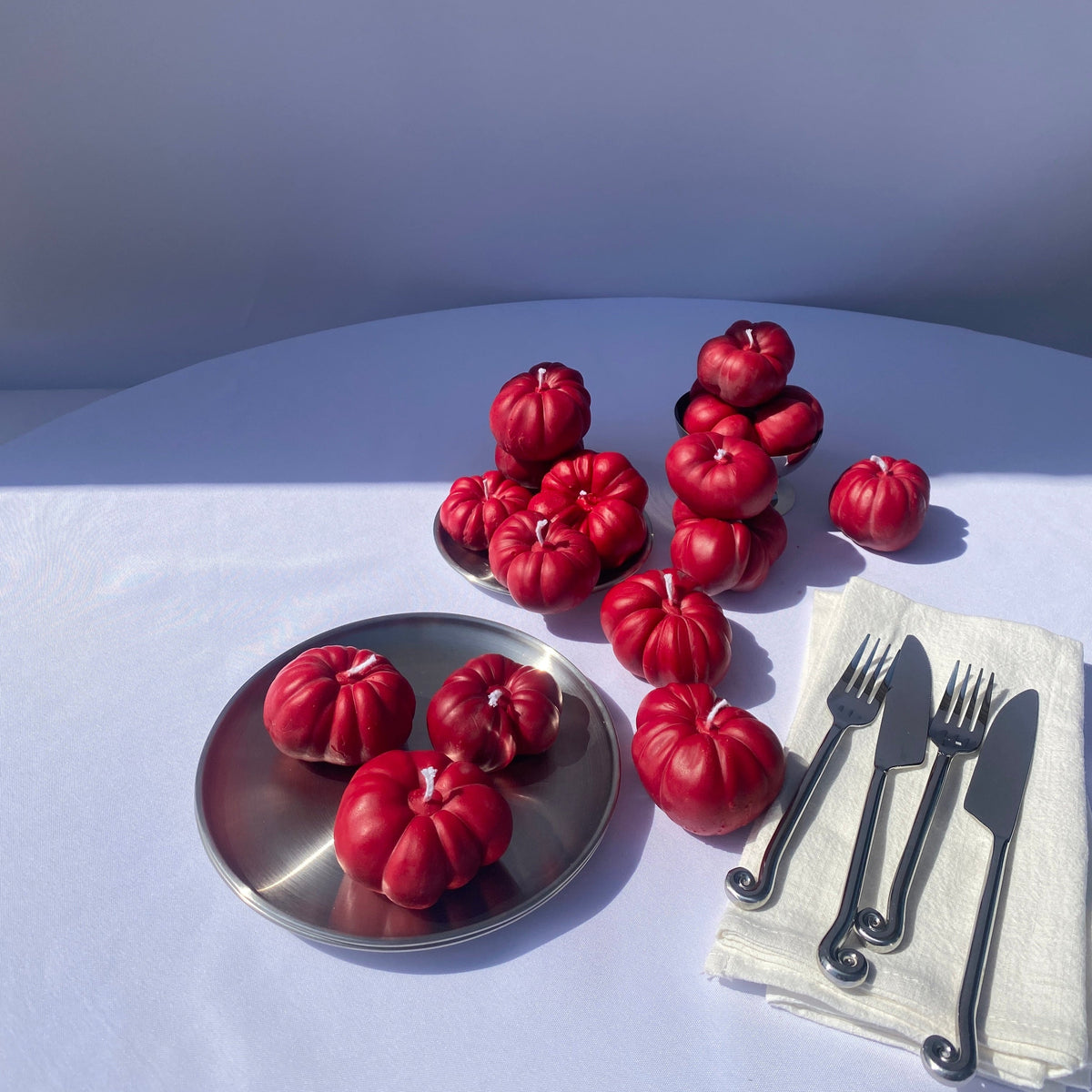 Mini Tomato Candle - Red-zoom-4