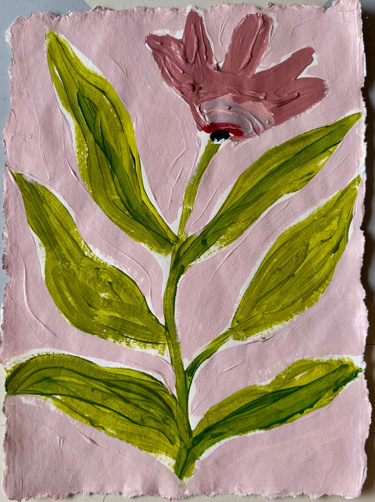 Pink Dream Acrylic Painting