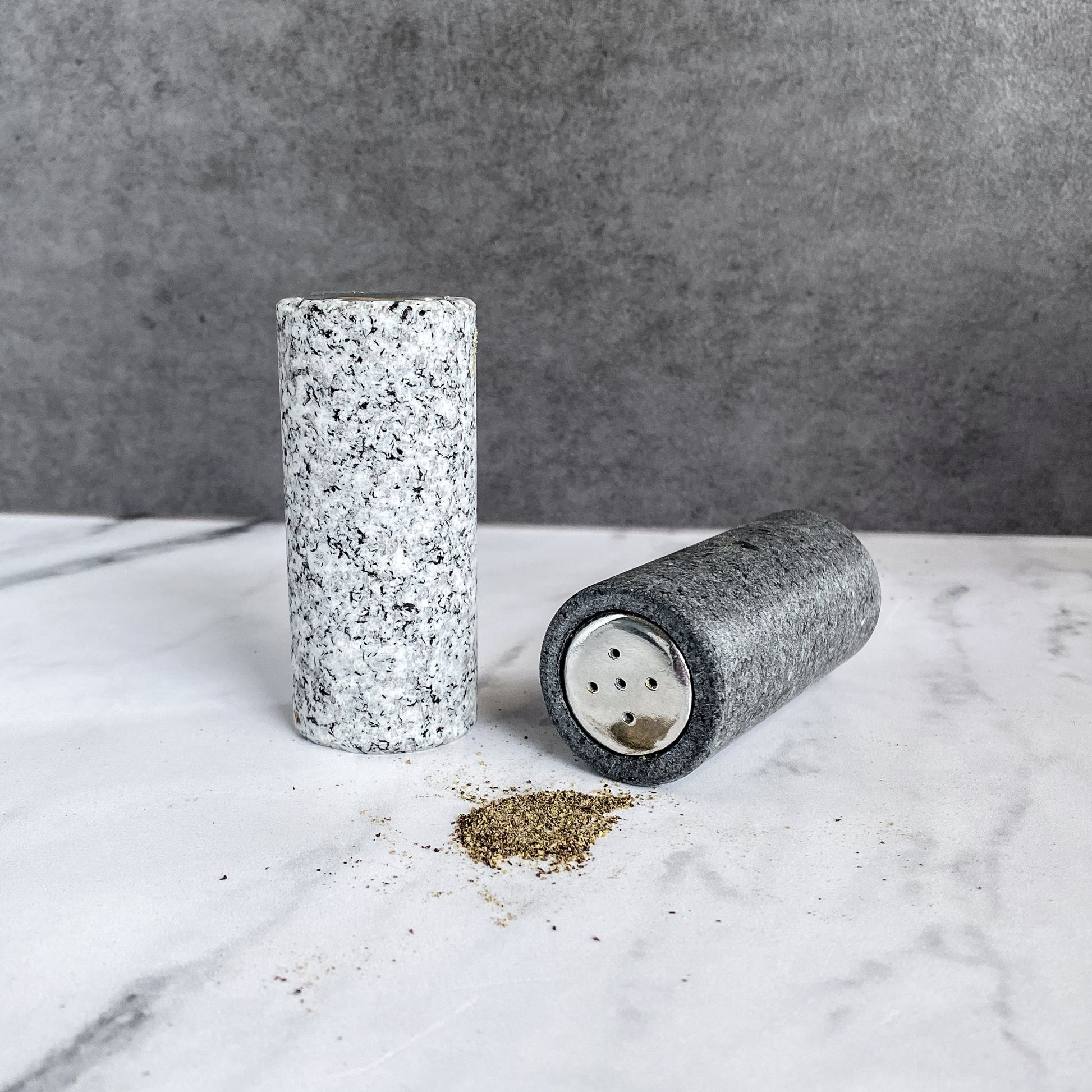 Granite Salt & Pepper Shakers-1