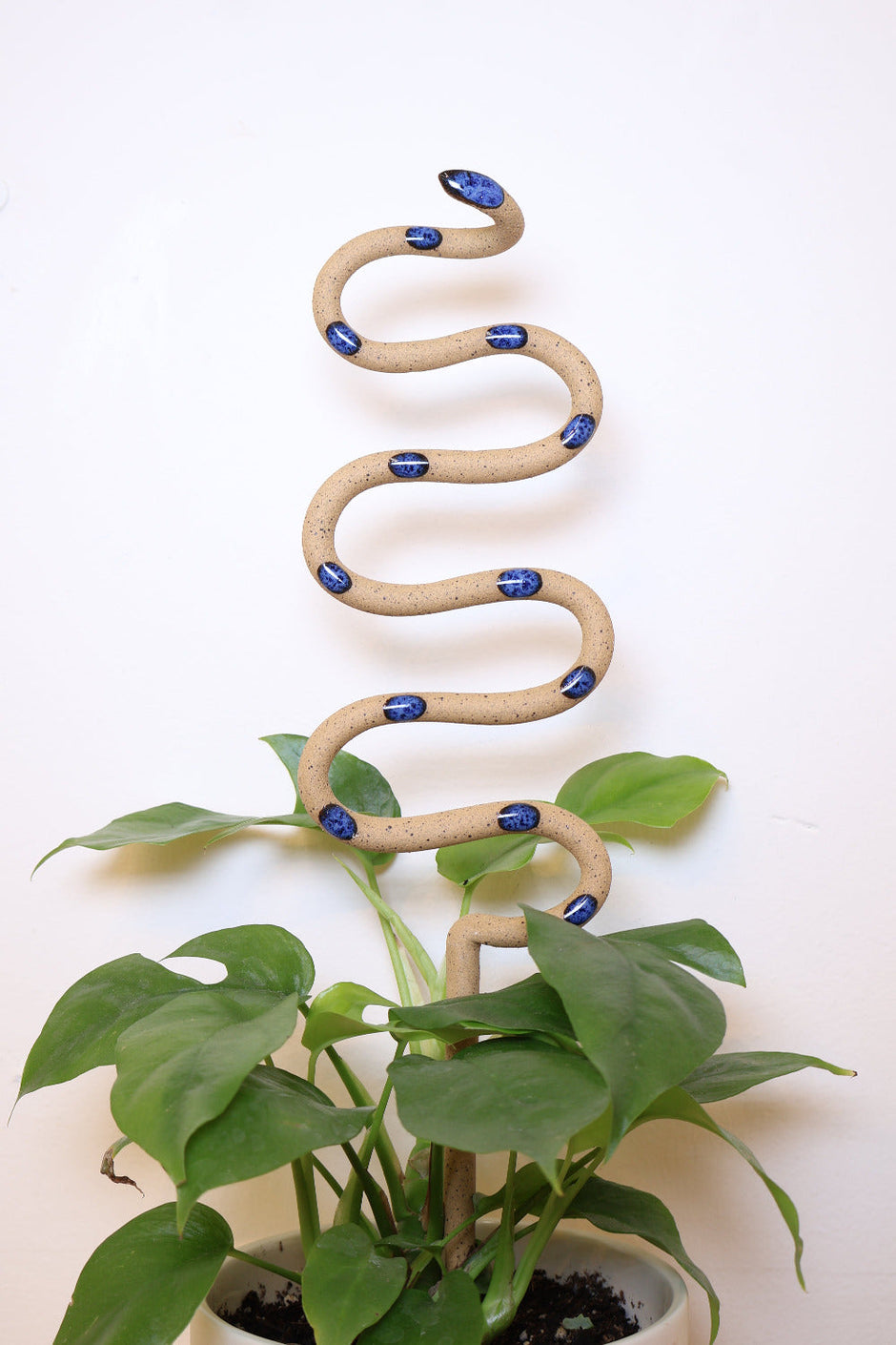 Ceramic Plant Snake Stake
