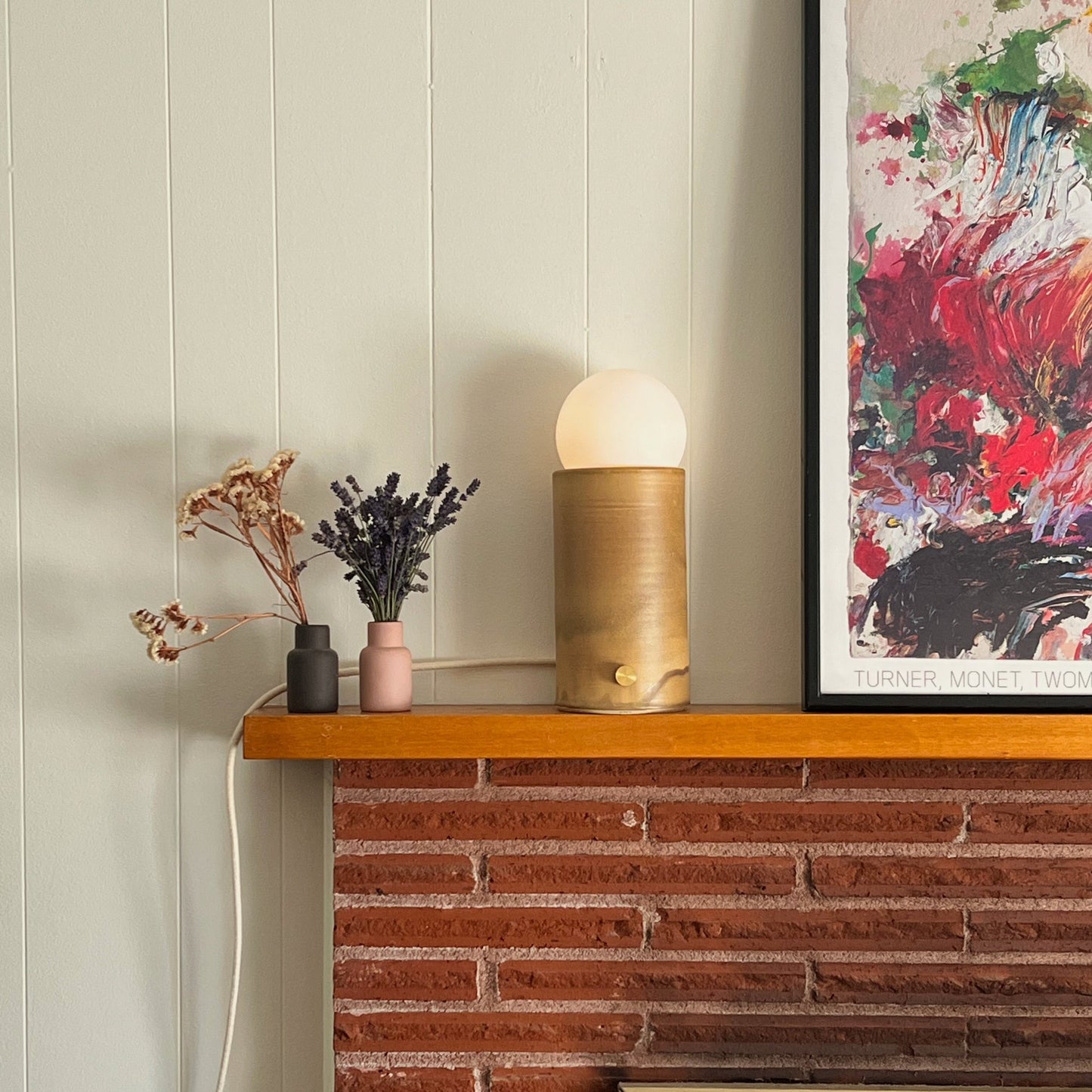 Coffee Pillar Lamp
