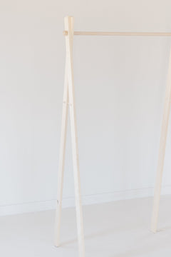 Large Wooden Clothing Rack | Minimalist A - Frame Garment Rack - Aware House