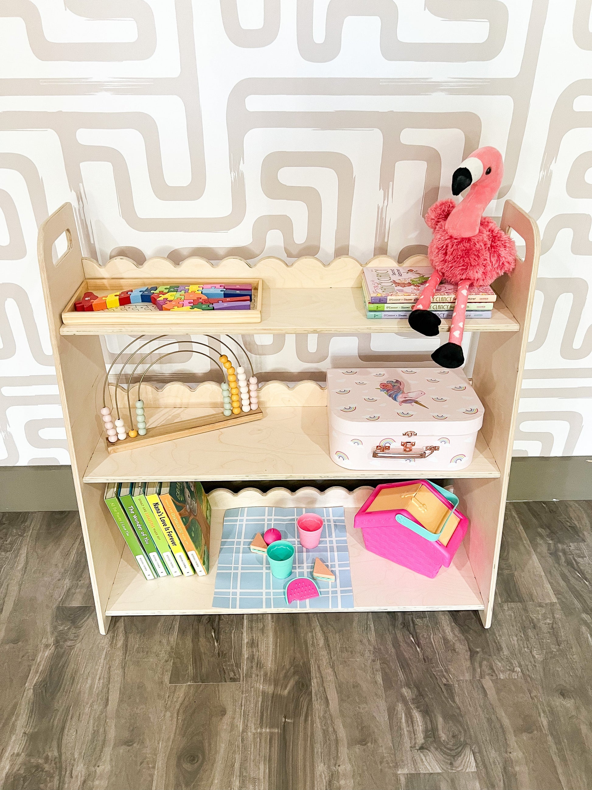 Miguel | Double Sided Portable Bookshelf-3