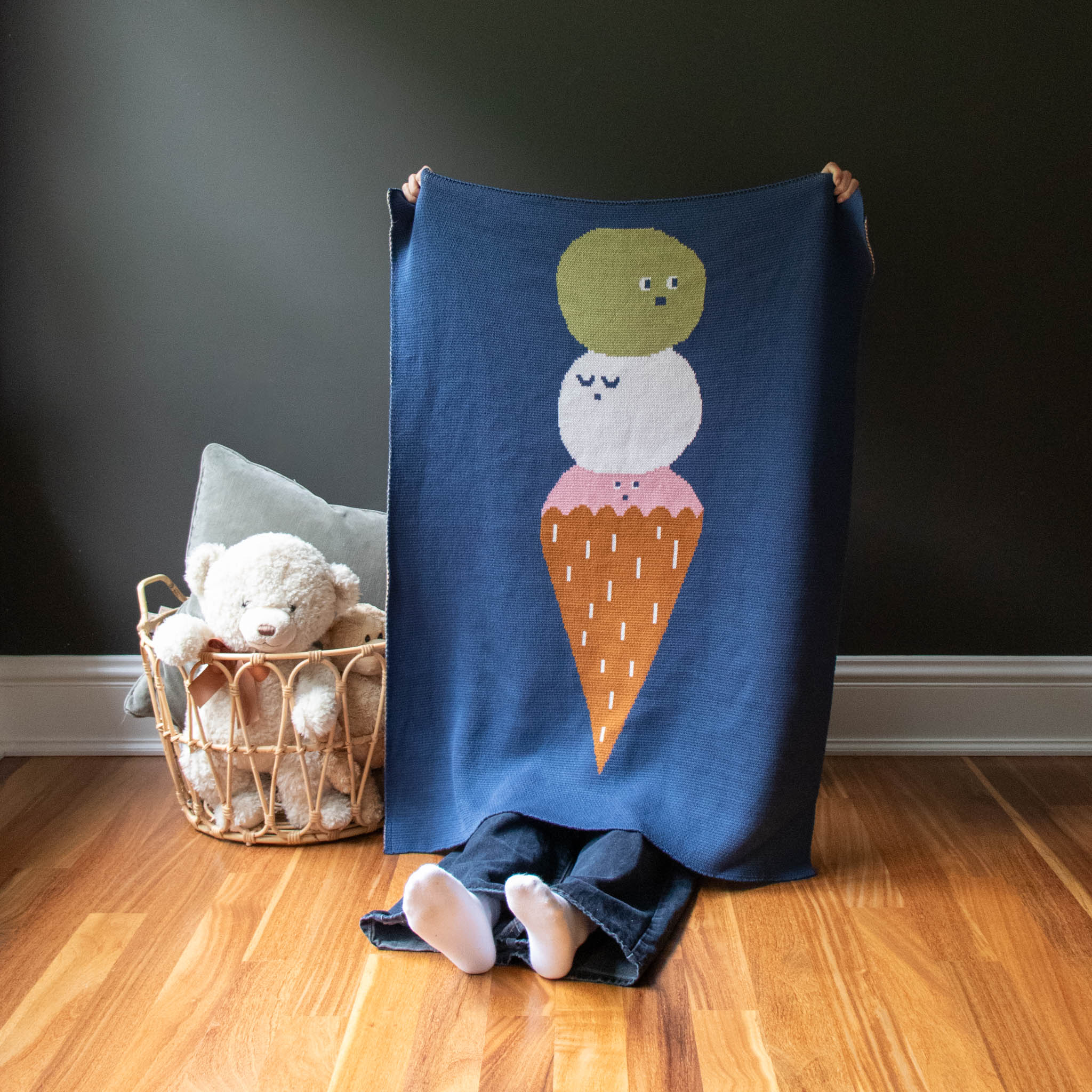 Ice Cream Baby & Kid's Blanket-zoom-2