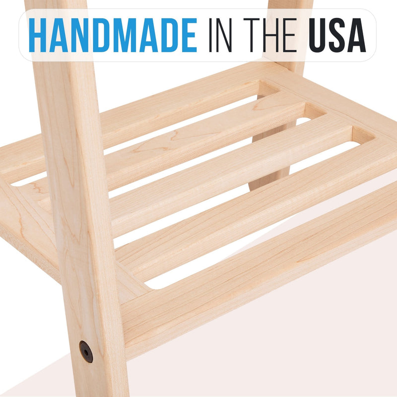 Wooden Garment Rack | Freestanding Clothes Rack-zoom-