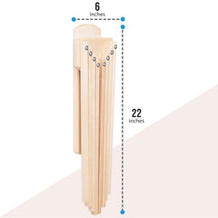 Wall Mounted Drying Rack | Fold Down Wooden Laundry Rack - Aware House