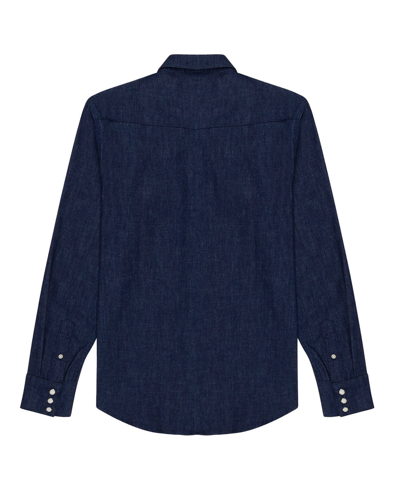 Indigo Denim Men's Shirt-zoom-