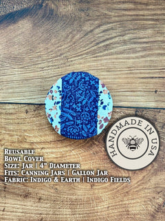 Reusable Cotton Jar & Bowl Covers | Eco-Friendly Kitchen Covers - Aware House - Five Oaks Farm -