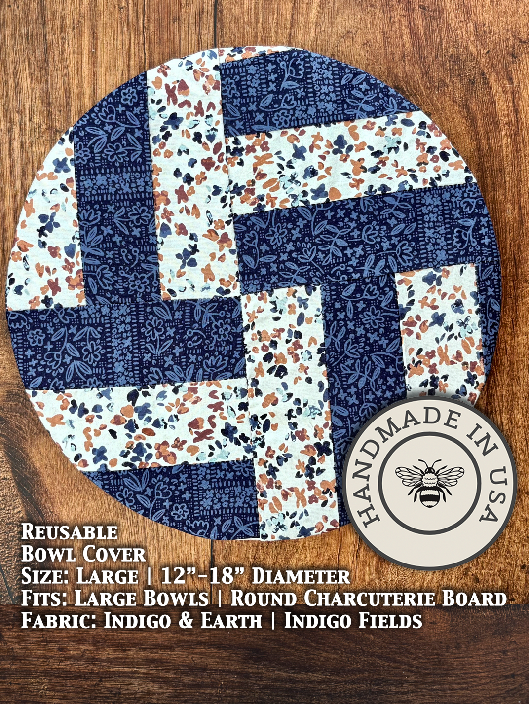 Beeswax Bread Bag | Reusable Cotton Food Storage Bag-zoom-89