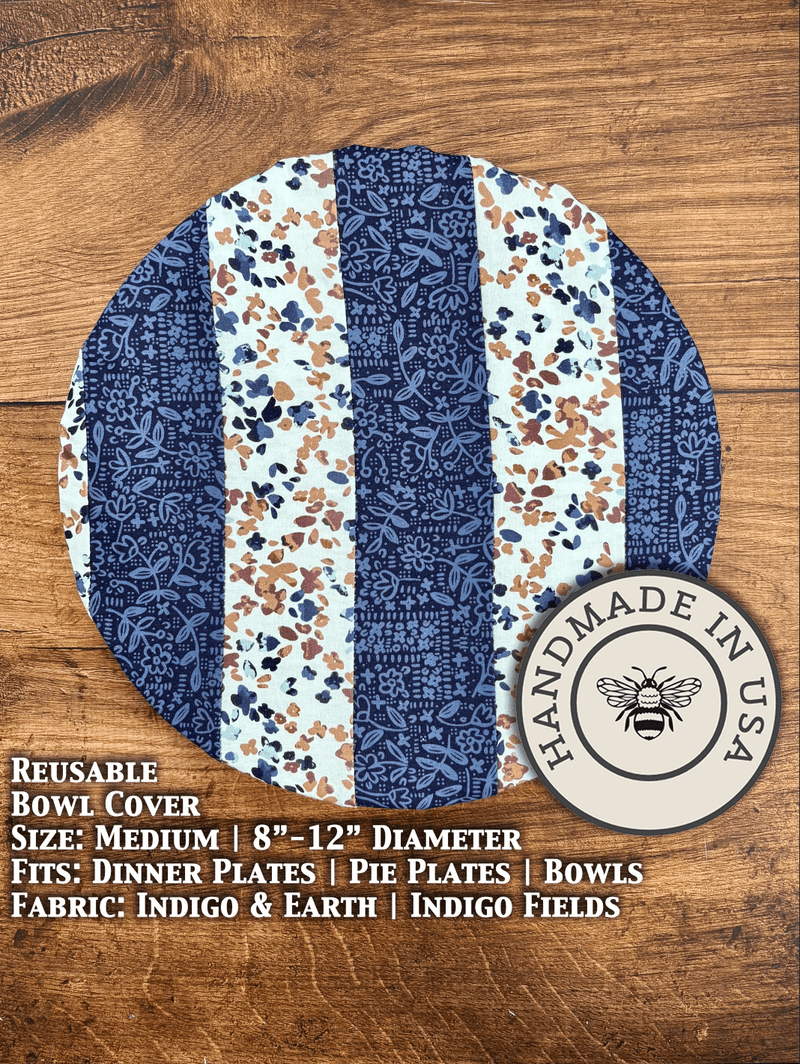 Medium Reusable Cotton Bowl & Banneton Cover | Eco-Friendly Kitchen Cover-zoom-