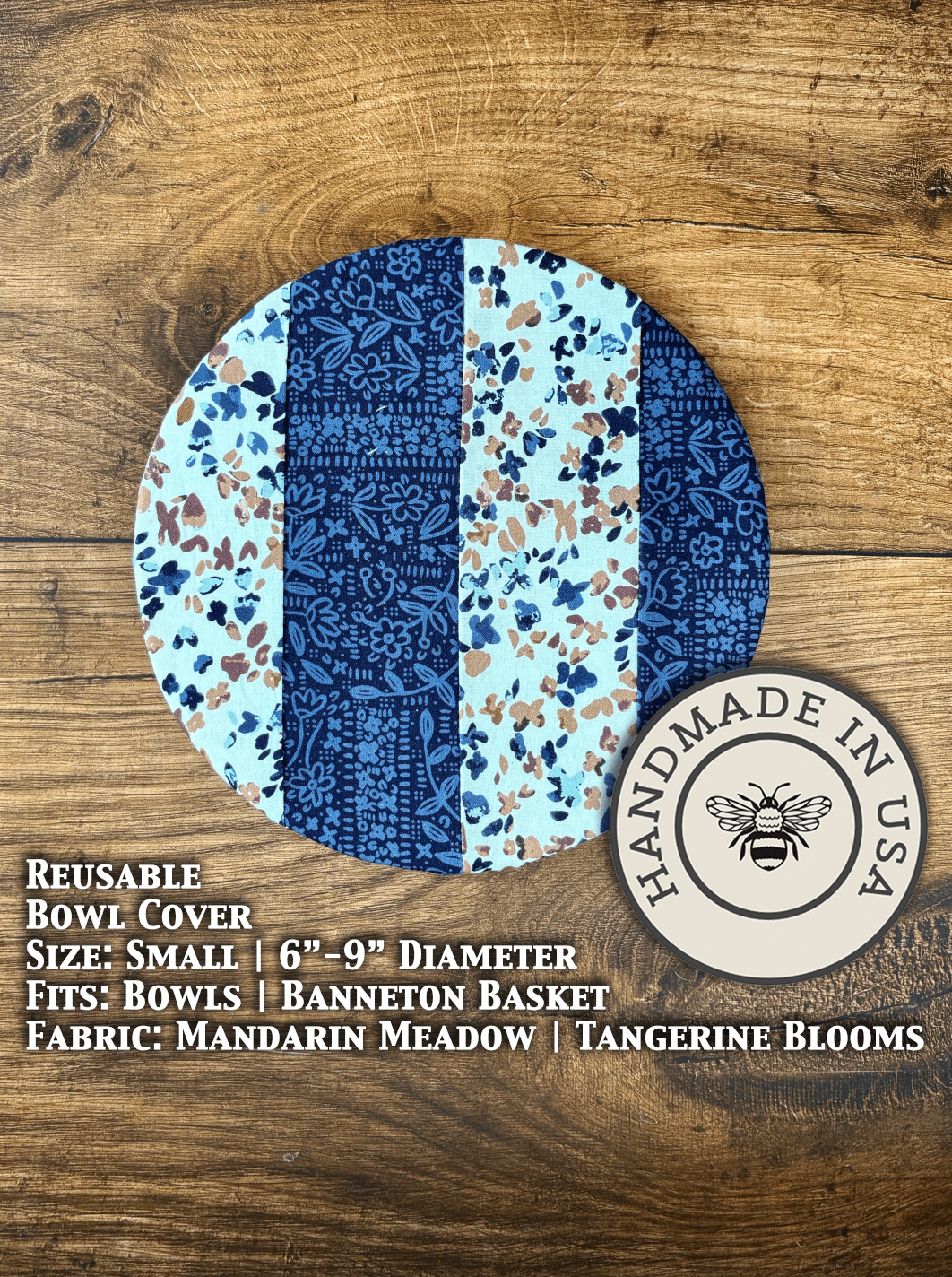 Small Reusable Cotton Bowl & Banneton Cover | Eco - Friendly Kitchen Cover - Aware House - Five Oaks Farm - 