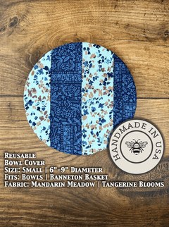 Small Reusable Cotton Bowl & Banneton Cover | Eco - Friendly Kitchen Cover - Aware House - Five Oaks Farm - 