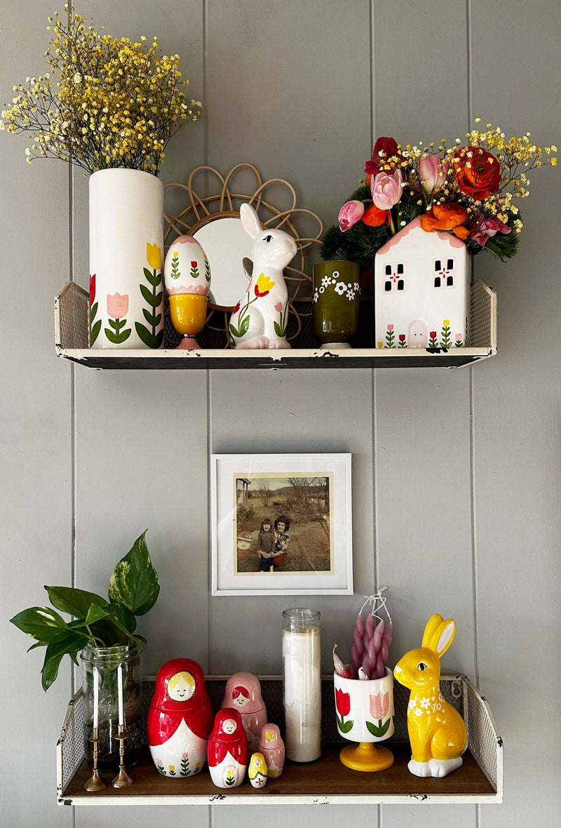 Tulip Fever Scalloped House Vase/Container-zoom-