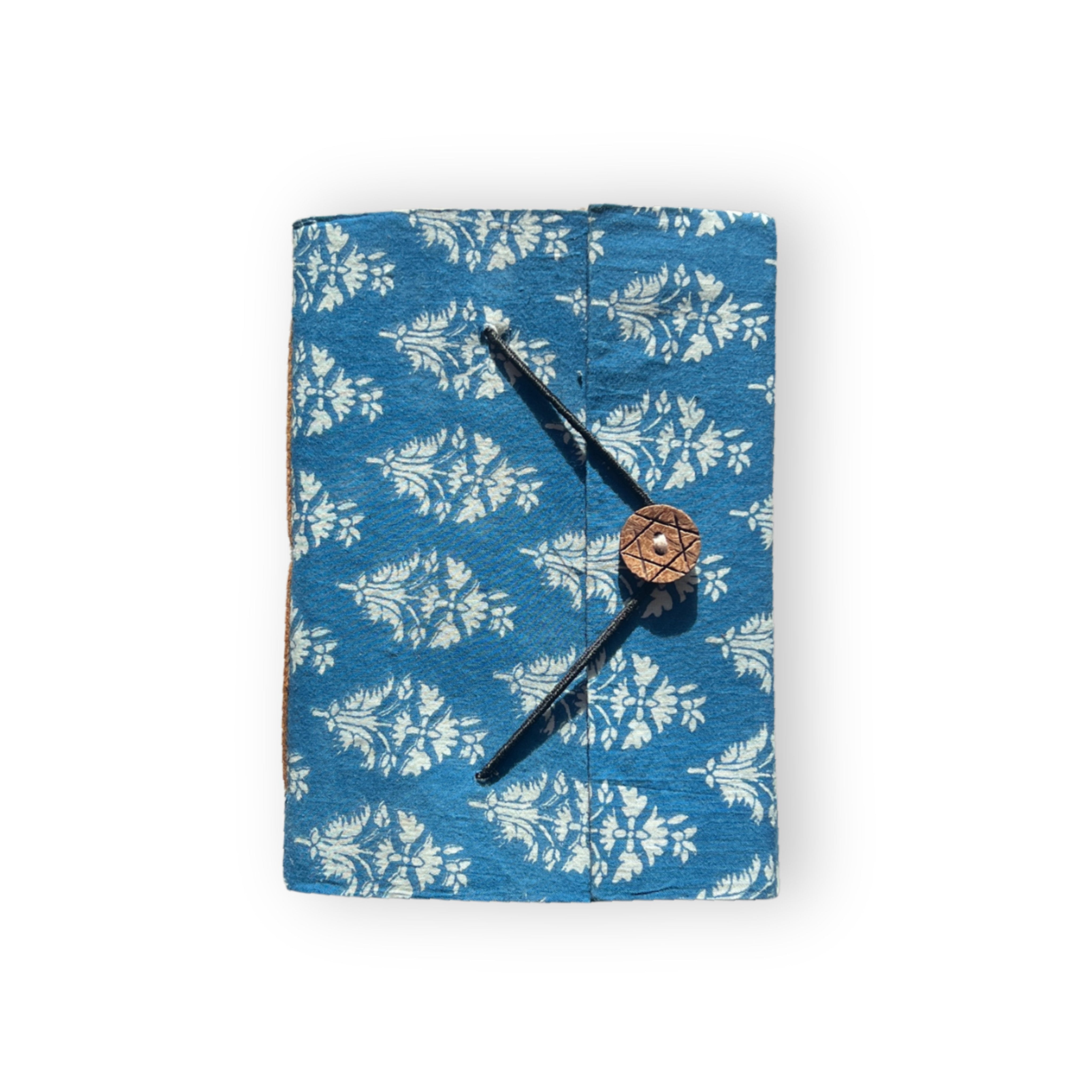 Handcrafted Recycled Paper Journal A5 – Aquamarine Blue-zoom-1