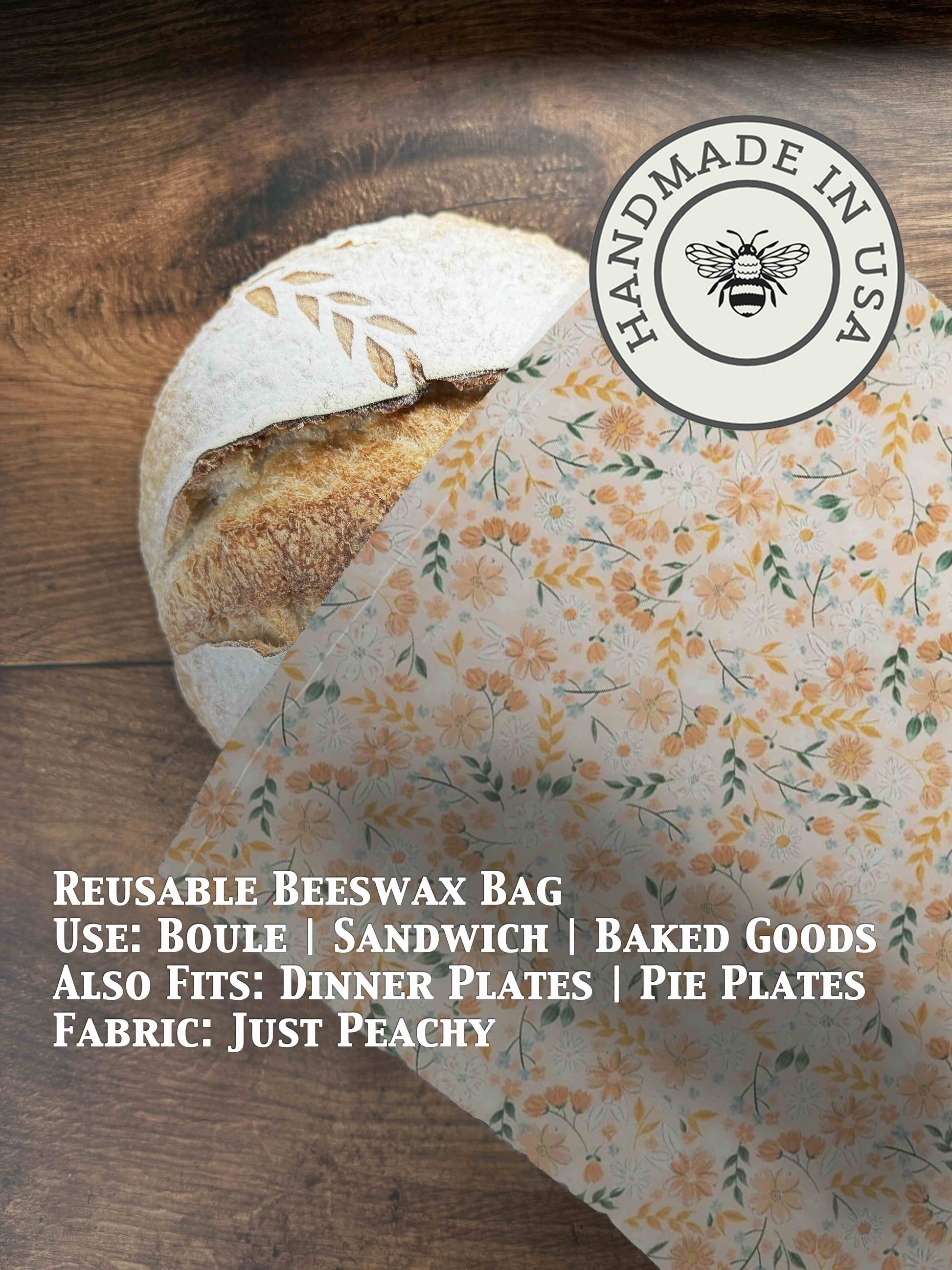 Beeswax Bread Bag | Reusable Cotton Food Storage Bag-11