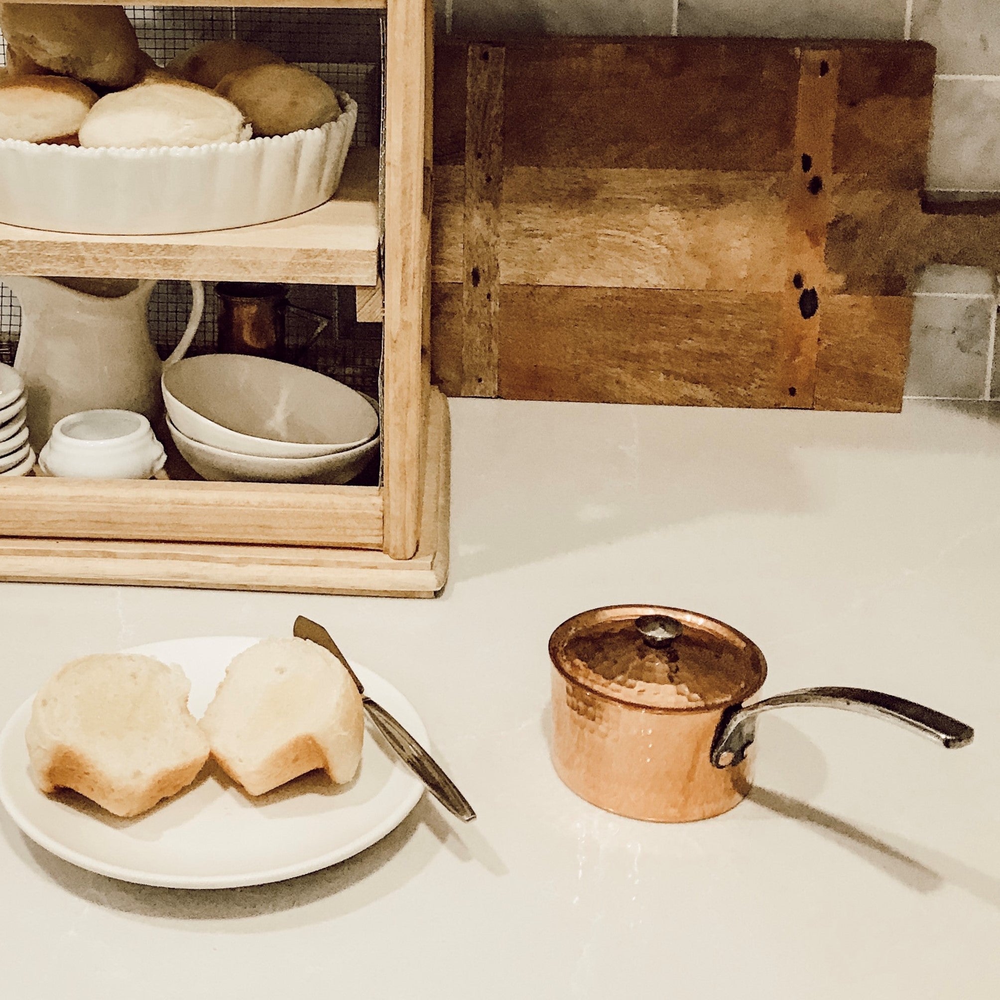 Petite French Copper Butter Pot With Lid-zoom-5