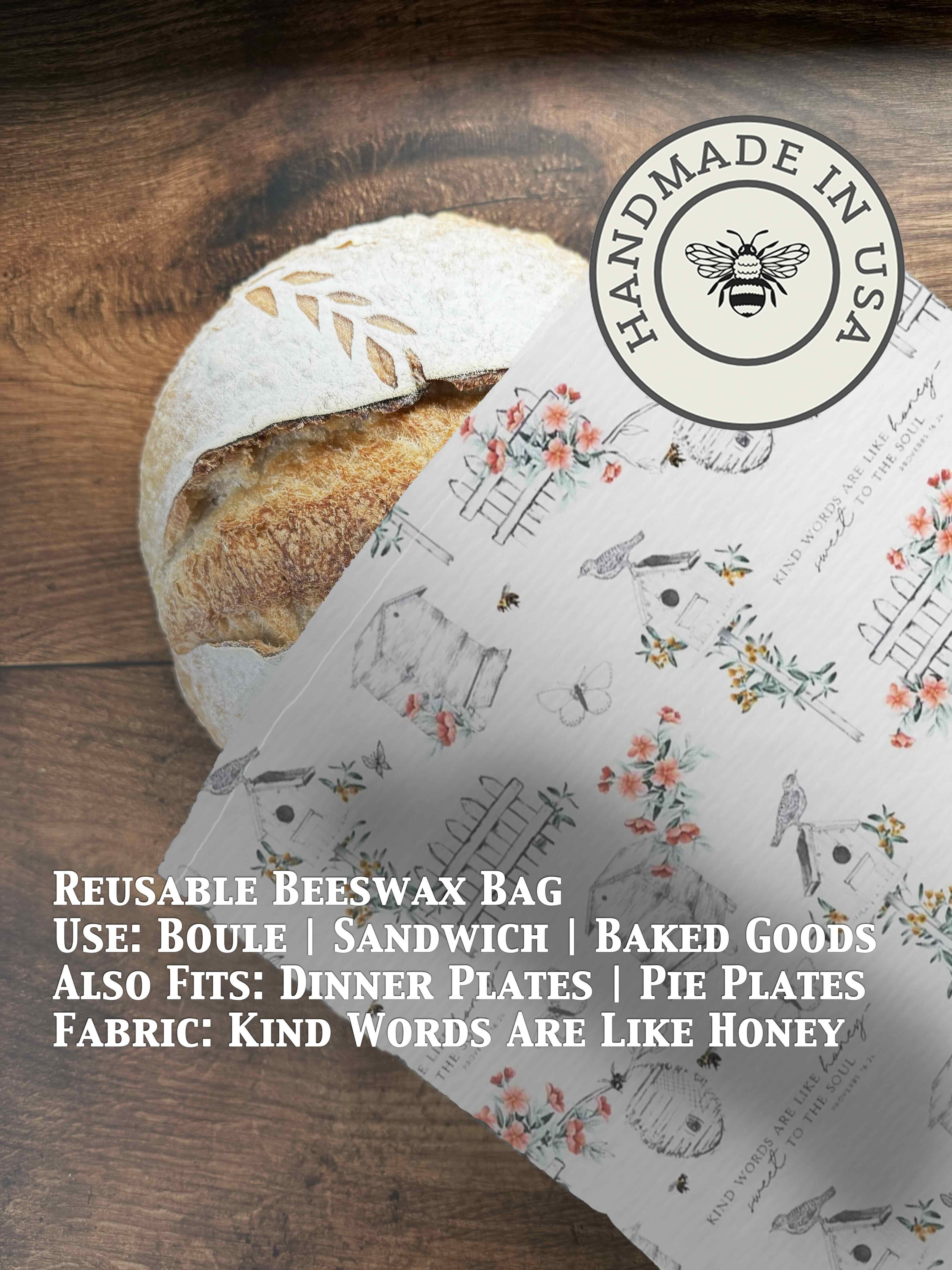 Beeswax Bread Bag | Reusable Cotton Food Storage Bag-zoom-10