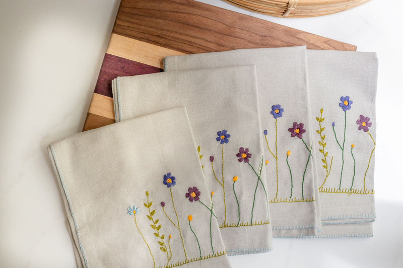 Twilight Garden Tea Towels | Set of Two-zoom-