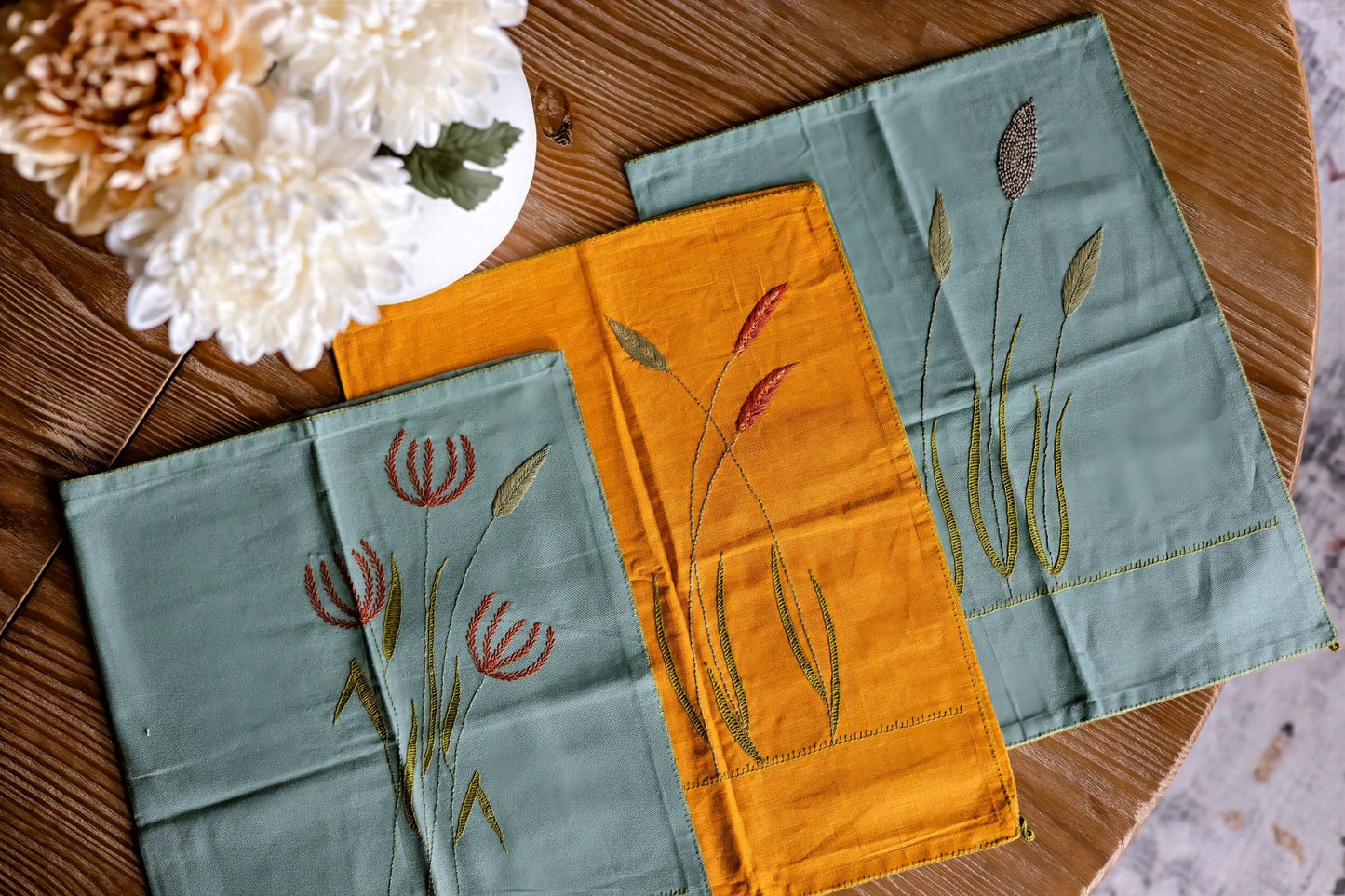 Cinderflower Tea Towels | Set of Two
