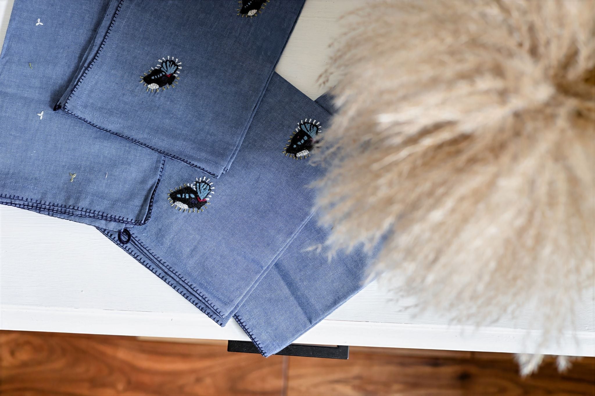 Midnight Flutter Tea Towels | Set of Two