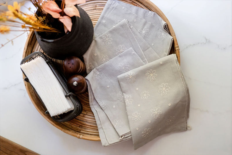 Blossom Dust Tea Towels | Set of Two-zoom-