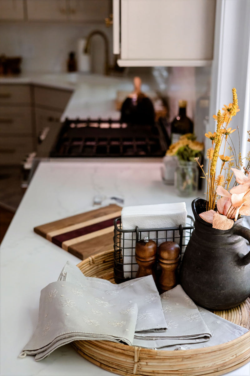 Blossom Dust Tea Towels | Set of Two-zoom-