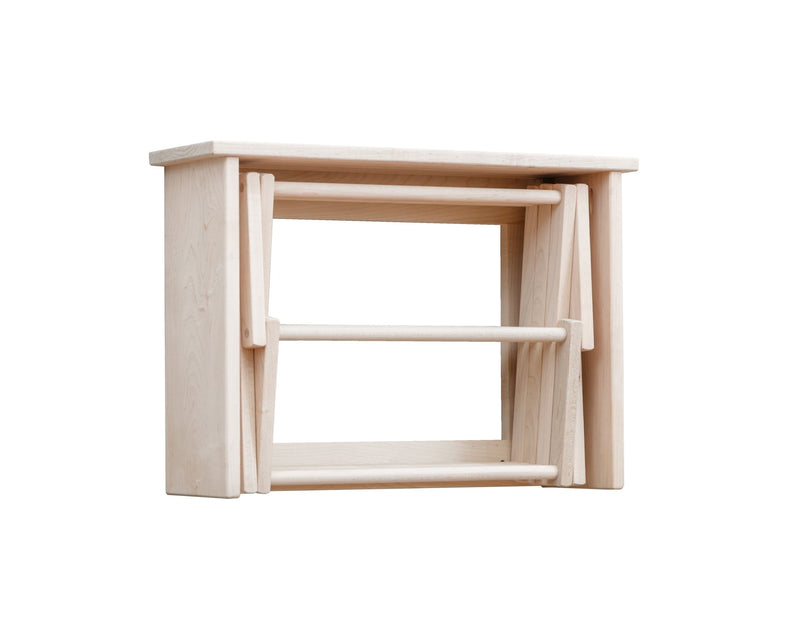 Wall-Mounted Folding Drying Rack | Solid Maple Hardwood-zoom-