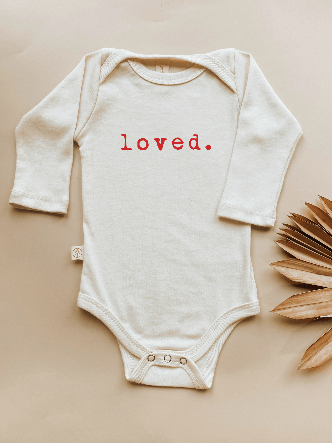 Loved. Organic Baby Bodysuit Long Sleeve - Aware House