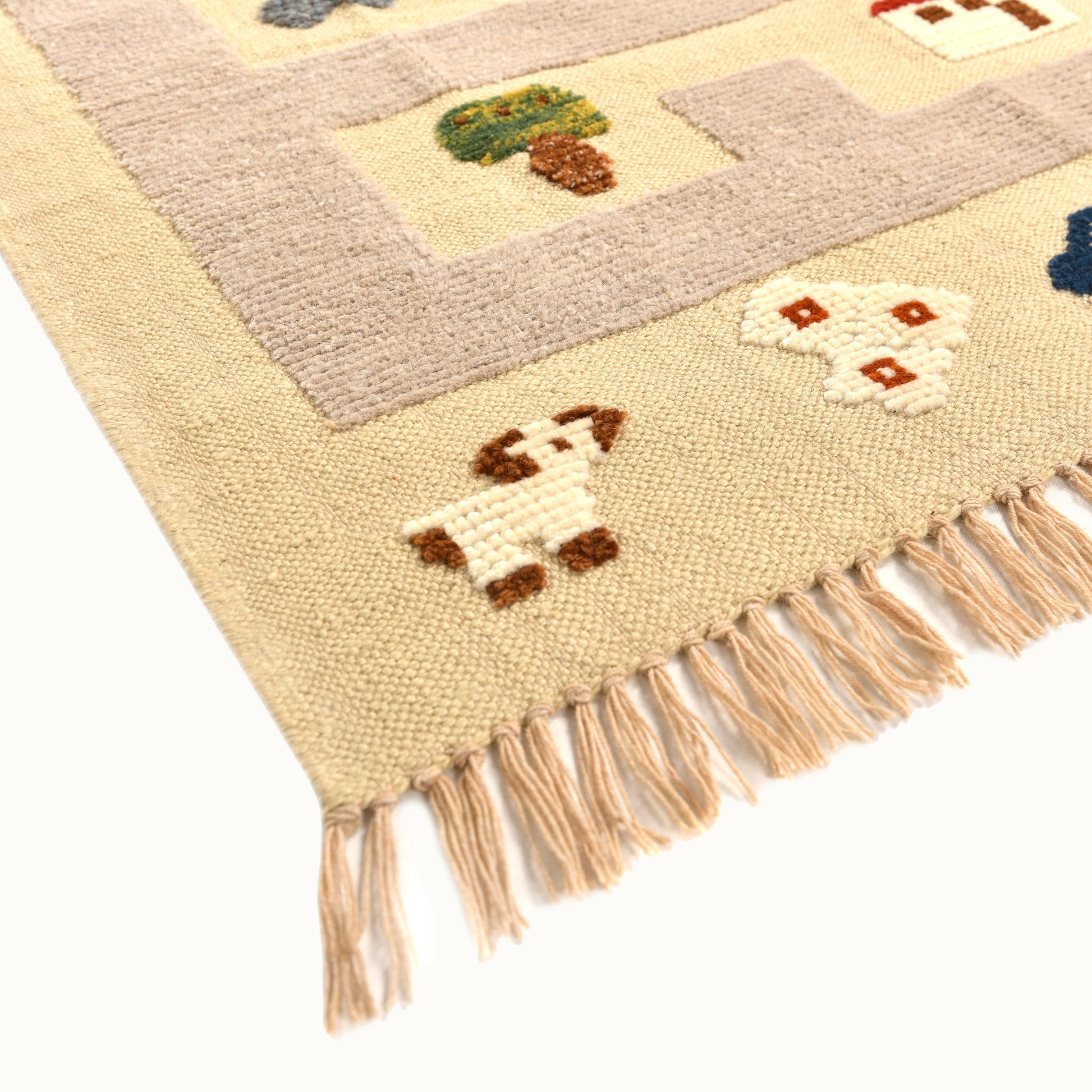 Labyrinth Kids Rug | Handmade Wool Rug for Nursery, Playrooms & Children’s Rooms - Aware House