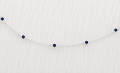 September Birthstone Lapis Bracelet | Sterling Silver Gemstone Jewelry - Aware House