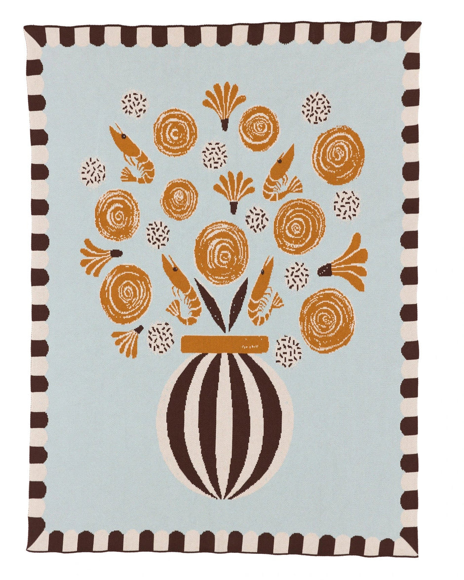 Le Bouquet Throw Blanket