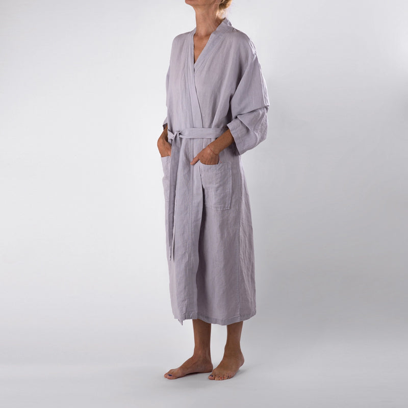 Linen Bath Robe-zoom-