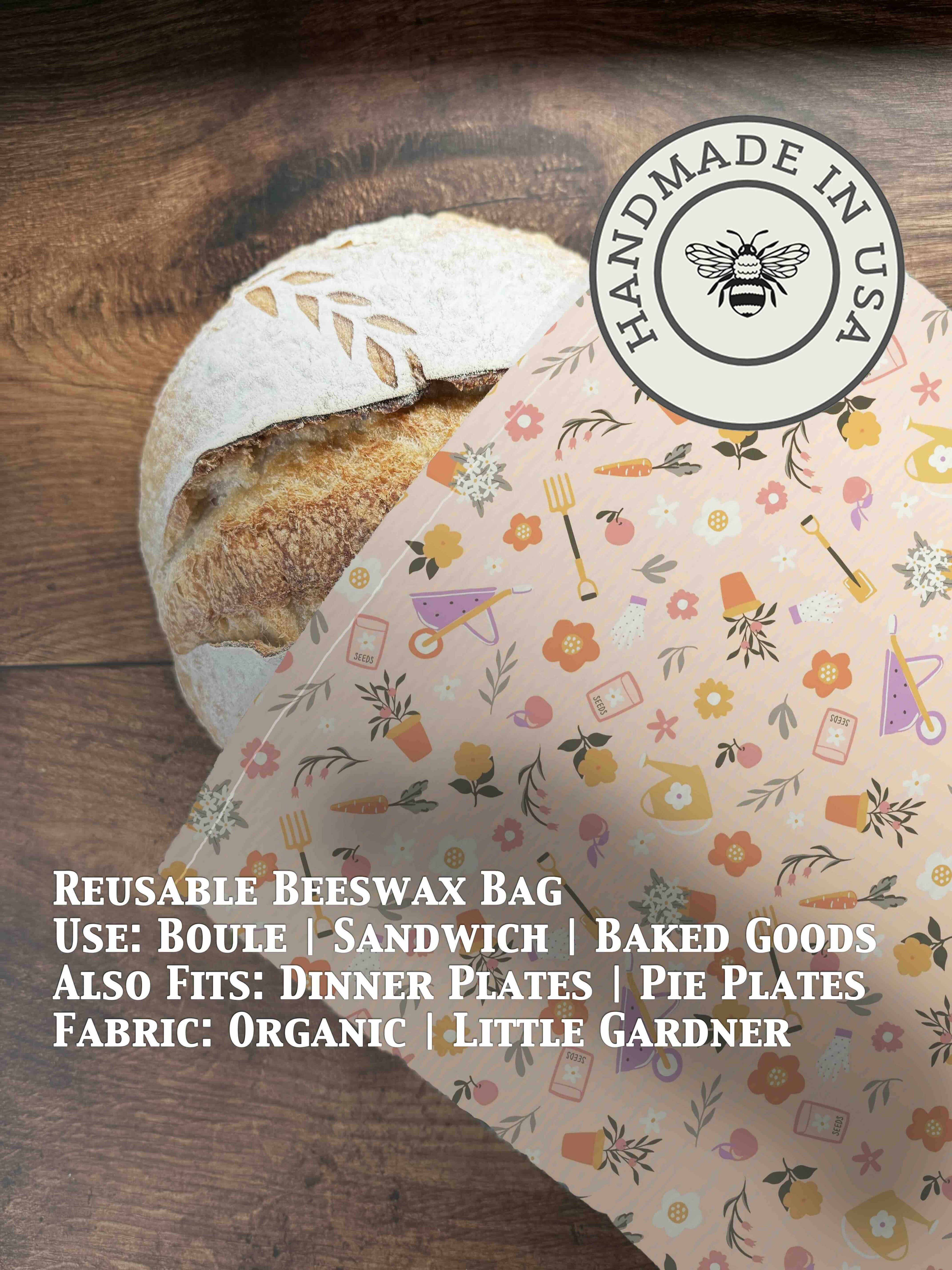 Beeswax Bread Bag | Reusable Cotton Food Storage Bag-zoom-52