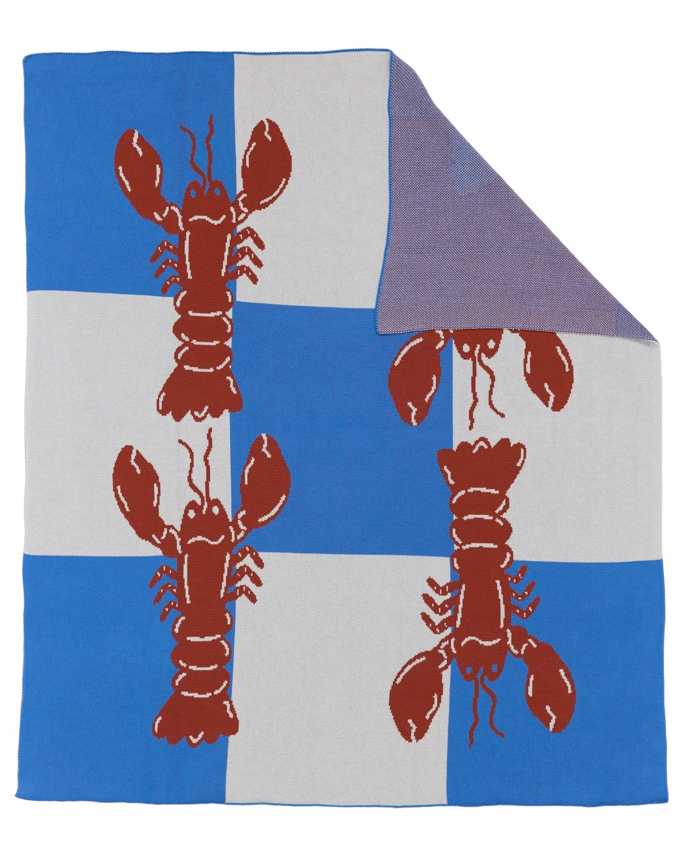 Lobster Tile Throw Blanket