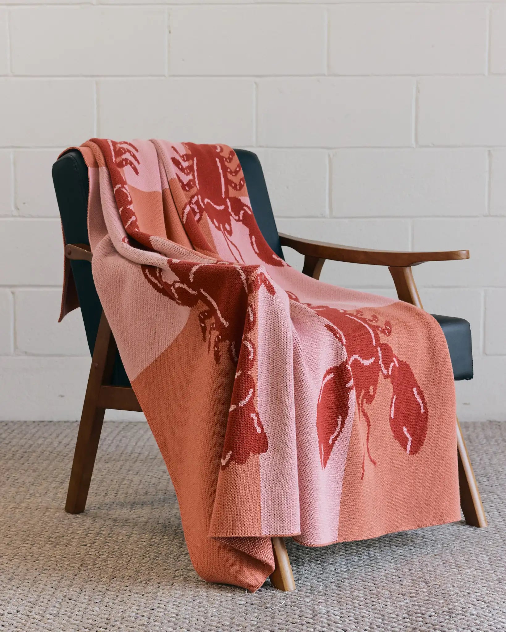 Lobster Tile Throw Blanket-zoom-15