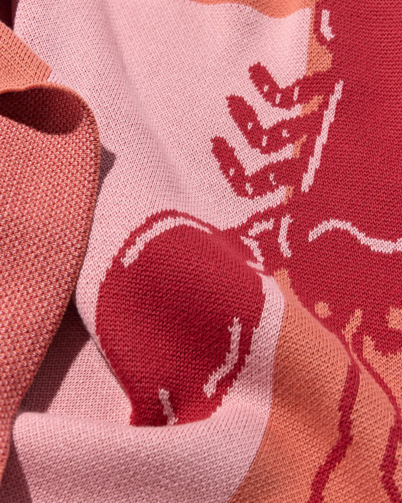 Lobster Tile Throw Blanket-zoom-