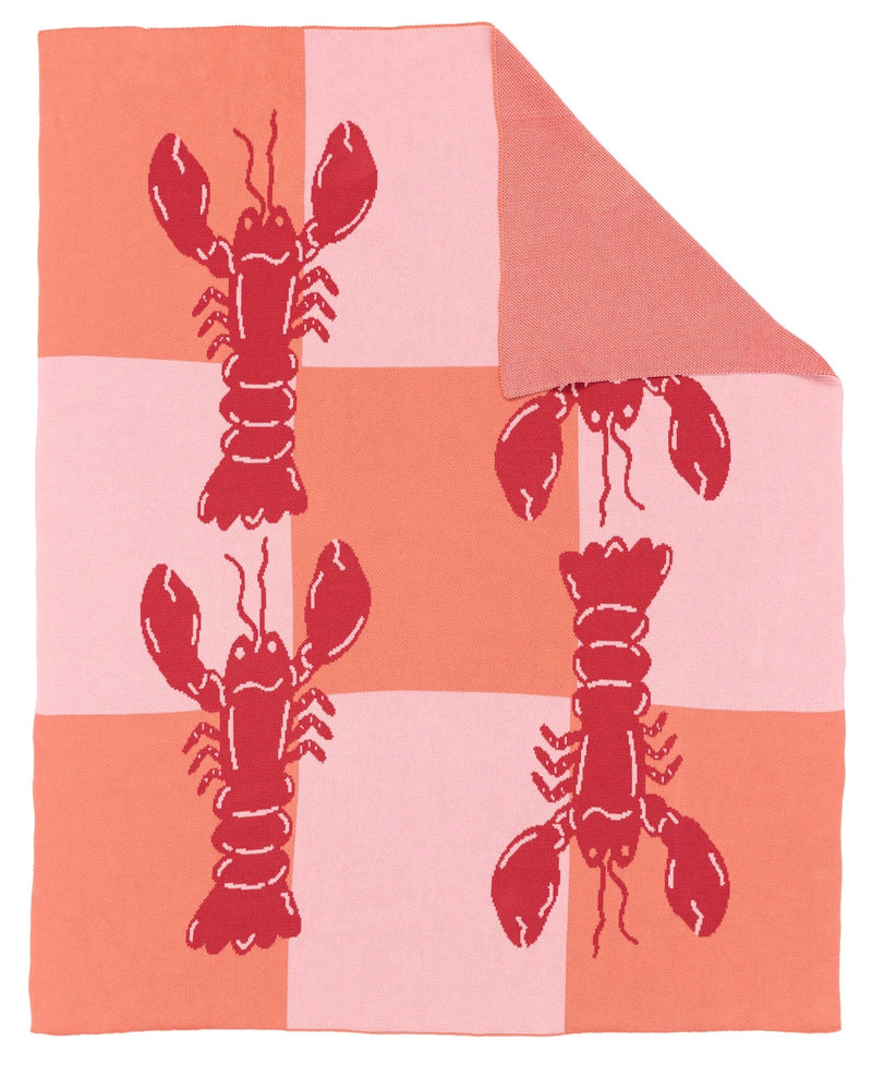 Lobster Tile Throw Blanket-zoom-
