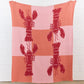 Lobster Tile Throw Blanket