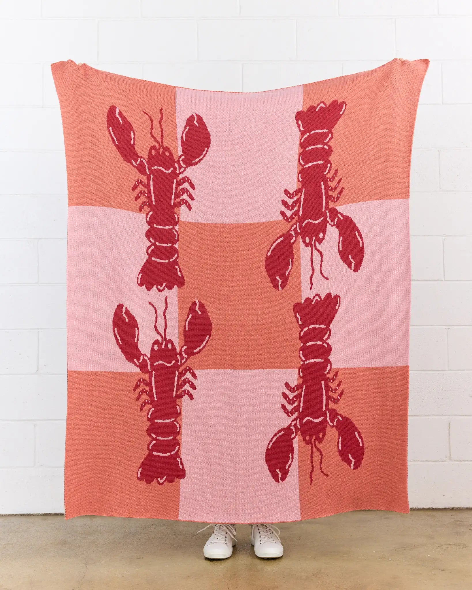 Lobster Tile Throw Blanket-zoom-12
