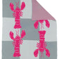 Lobster Tile Throw Blanket