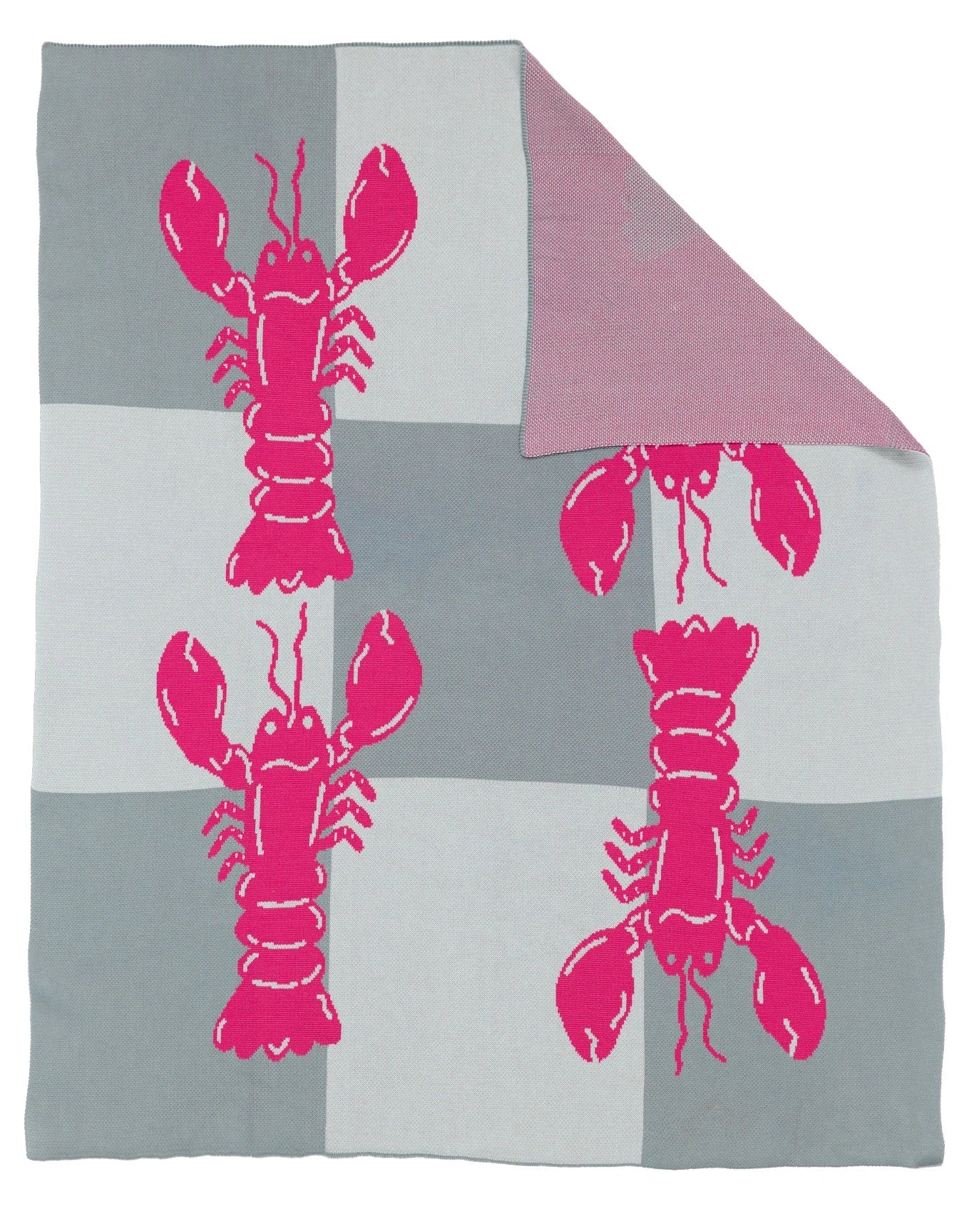 Lobster Tile Throw Blanket