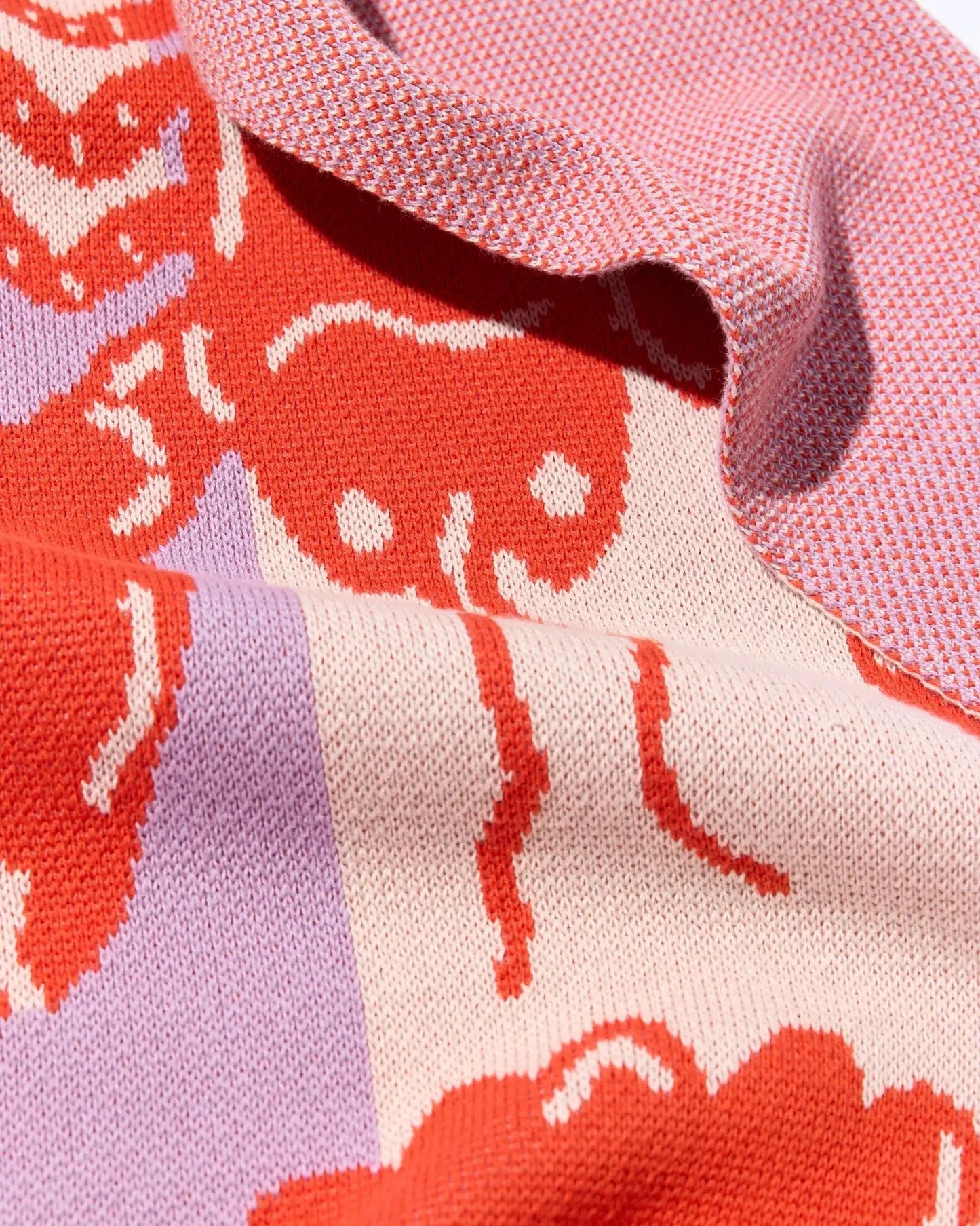 Lobster Tile Throw Blanket