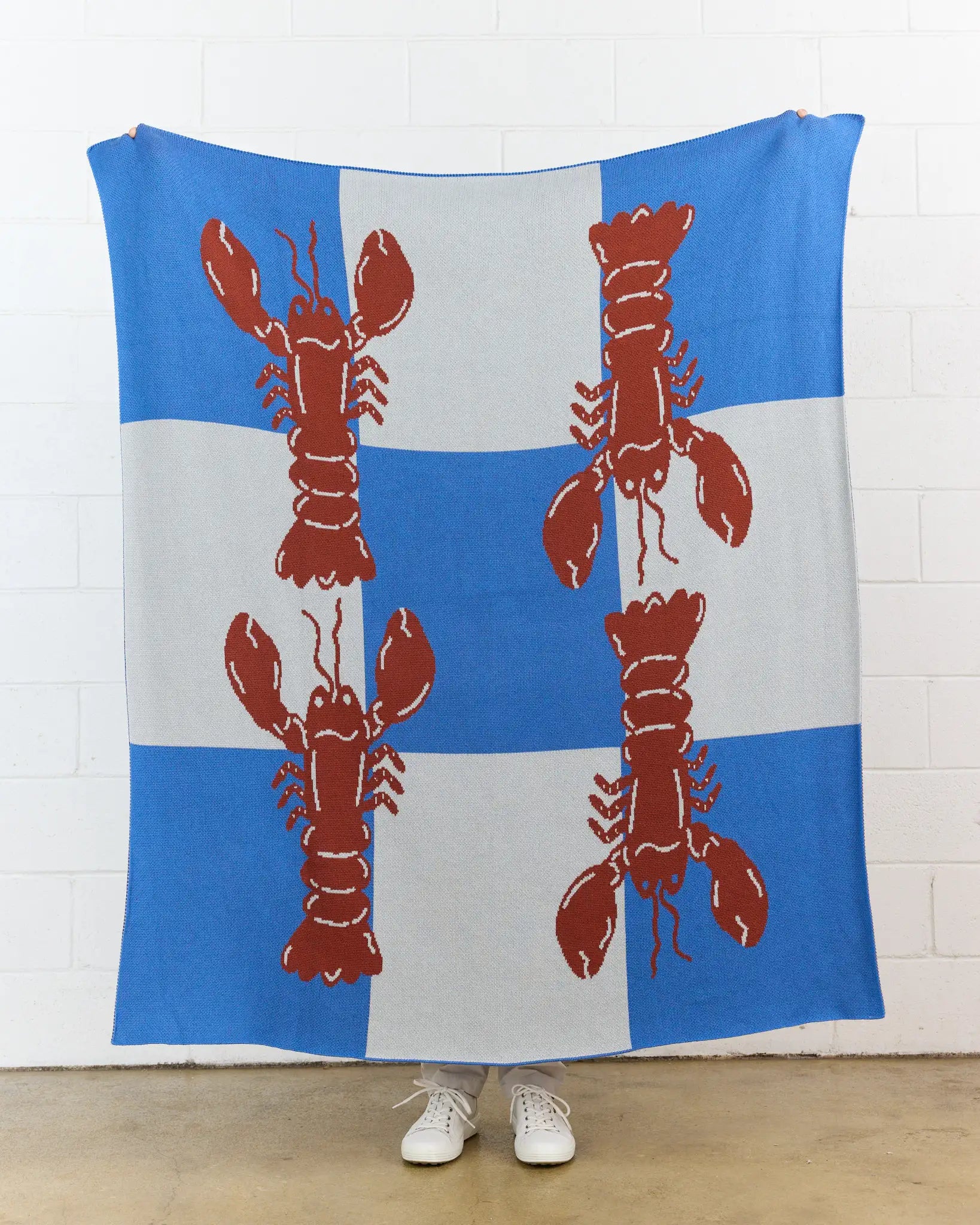 Lobster Tile Throw Blanket-zoom-7